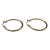 Tube Hoop Earrings 14kt Yellow Gold 24.9mm 2.1mm 1.8g Hollow New, Pair For Sale
