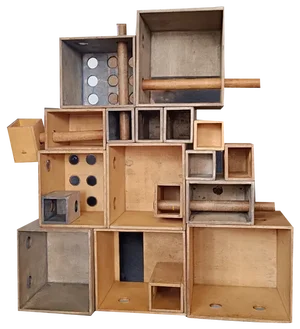 Montessori Play Boxes by Gerrit Rietveld, 1940s, Set of 12