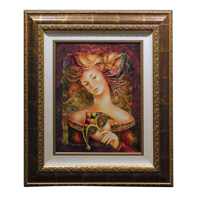 Alexandru Darida"Carnevaledi Venezia"Embellished Giclee H. Signed For Sale