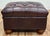 Vintage Tufted Leather Writers Chair With Ottoman For Sale - Image 9 of 18