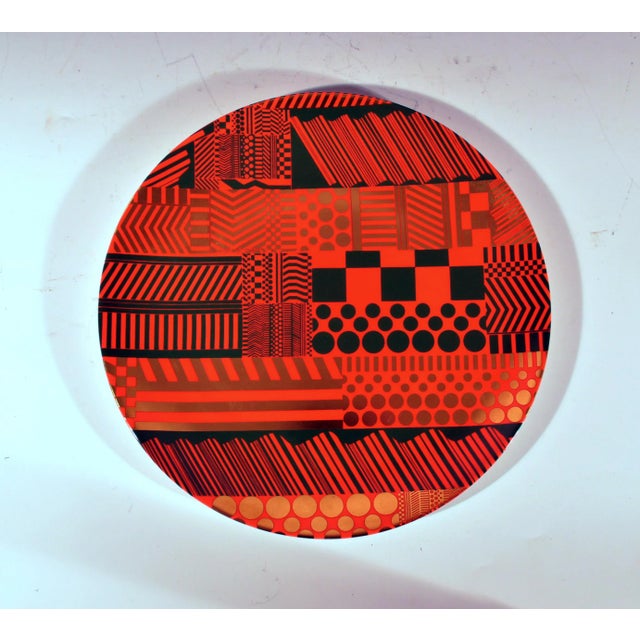 Red Sir Eduardo Luigi Paolozzi Wedgwood Plates, Variations on a Geometric Theme, For Sale - Image 8 of 10