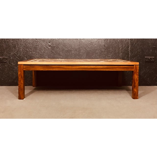 Mid-Century Danish Rosewood Coffee Table with Tiled Top by Oxart for Trioh, 1960s For Sale - Image 9 of 9