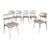 Mid-Century Modern "Gazelle" Aluminum Dining Chairs by Shelby Williams For Sale