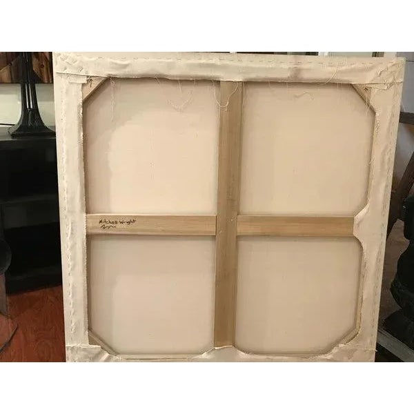 Blue Contemporary Acrylic Abstract Painting by Mitchell Wright For Sale - Image 8 of 8