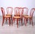 Beautiful set of 6 Thonet-style chairs, bentwood, red. Four are in good condition, two have imperfections on the seat; one...