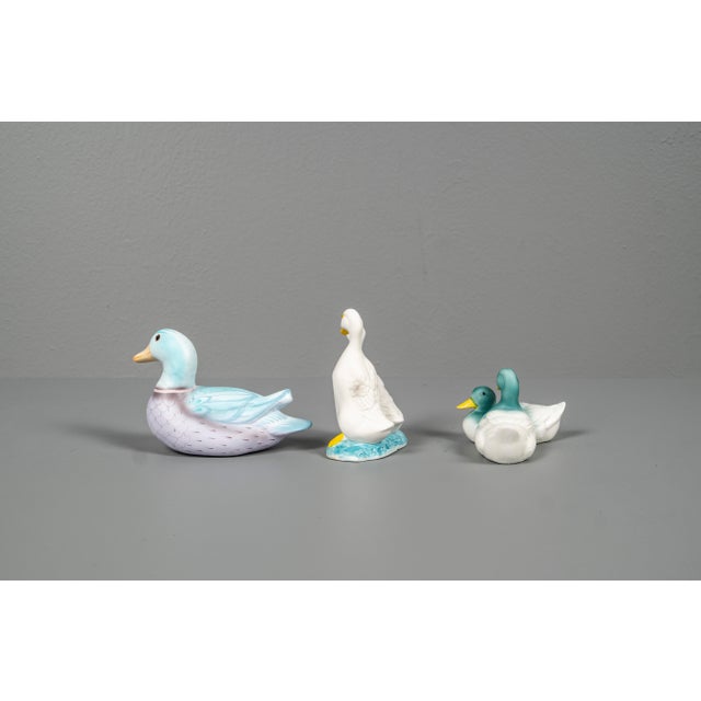 Porcelain Duck Figures, Taiwan & Germany, Set of 3 For Sale - Image 6 of 12