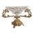 Exquisite Hollywood Regency Brass and Crystal Bowl For Sale