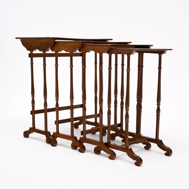 French Napoleon III Period Nesting Tables For Sale - Image 4 of 9