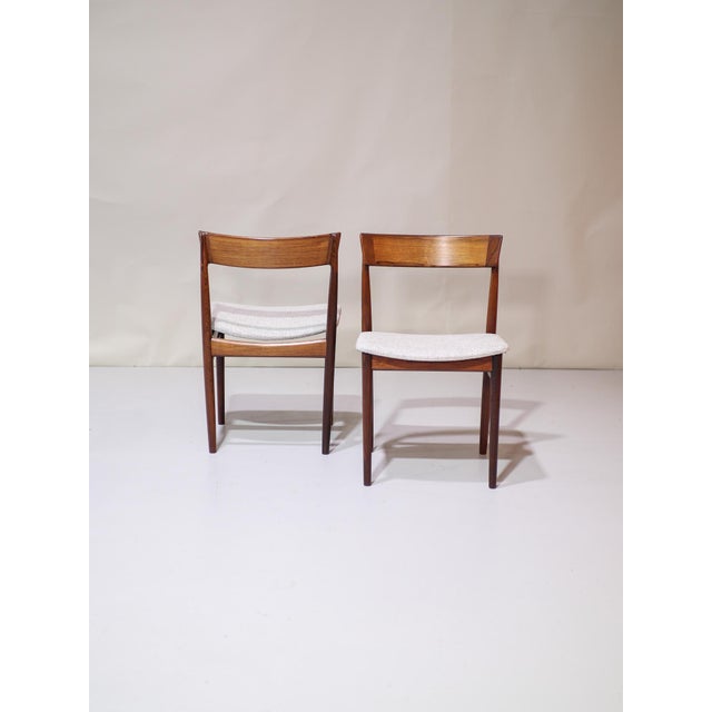 Mid-Century Modern Model 39 Dining Chairs in Rosewood attributed to Henry Rosengren Hansen for Brande Møbelindustri, Denmark, 1960s, Set of 6 For Sale - Image 3 of 18