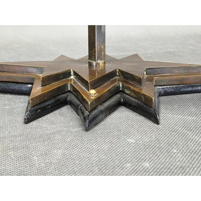 Czech Cubist Brass Wall Lights, Czechoslovakia, 1920s, Set of 2 For Sale - Image 12 of 13