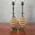 Mid Century Wescal Atomic Ceramic Table Lamps With Original Fiberglass Shades - A Pair For Sale - Image 12 of 15