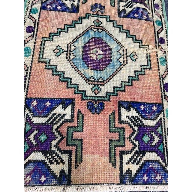 Contemporary Turkish Yastik Rug 1'10" x 2'11" For Sale - Image 3 of 5