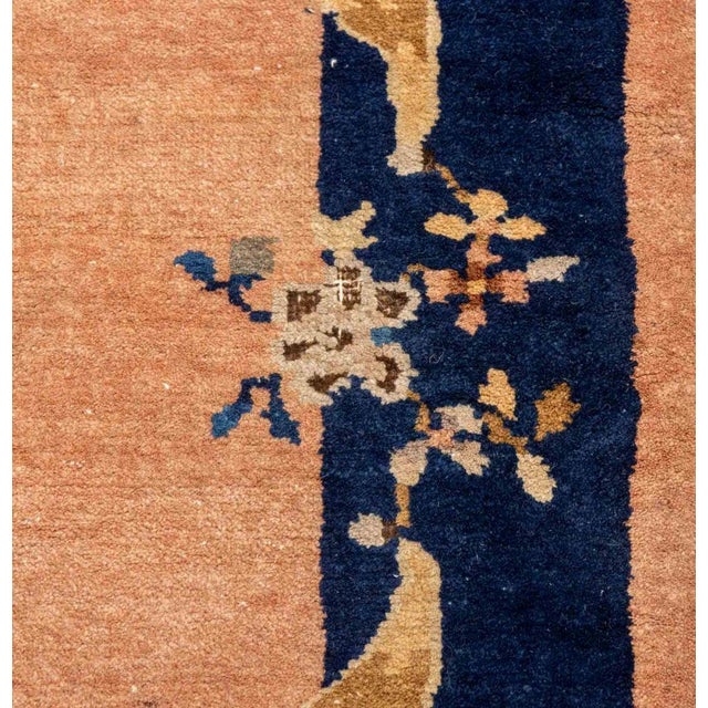 Early 20th Century Chinese Art Deco Rug, 3' 8.5" X 1' 11.5" For Sale - Image 5 of 7