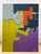 Large 36x48 Mid-Century Modern Abstract Color Block Acrylic Painting on Canvas For Sale In Atlanta - Image 6 of 10