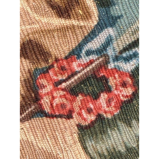 French Tapestry of Idyll Screenprinted by Hand, 1970s For Sale - Image 17 of 18