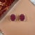 Natural Ruby Stud Earrings 14k White Gold 3.0 TCW Certified For Sale - Image 9 of 10