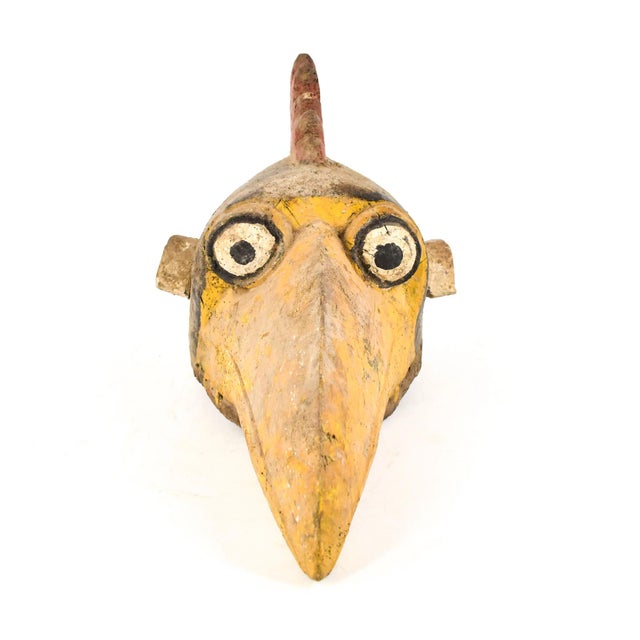 African Early 20th Century Yoruba Gelede Mask with Bird Double Face Nigeria For Sale - Image 3 of 7