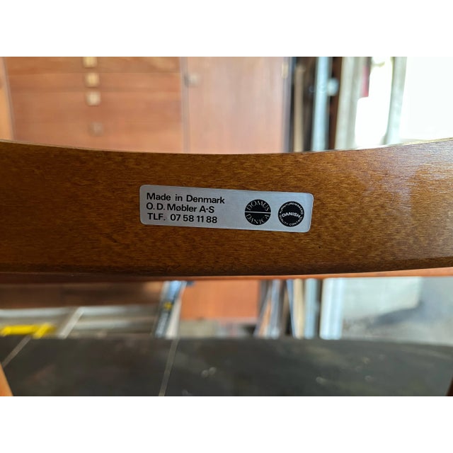 1960s Set of 4 Mid Century Danish Modern Dining Chairs by Erik Buch-Model 49/50 For Sale - Image 5 of 6