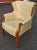 Pair Mid 20th Century Mahogany and Tufted Vinyl Upholstered Wingback Chairs For Sale - Image 10 of 14