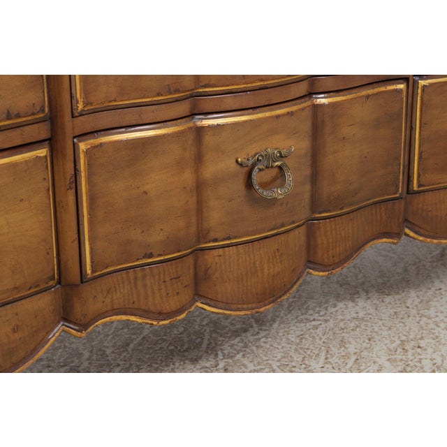 Vintage French Provincial Mahogany Marble Top Dresser For Sale - Image 13 of 18
