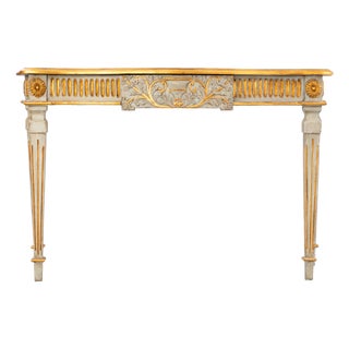 Vintage Decorated Console Table, 1940s For Sale