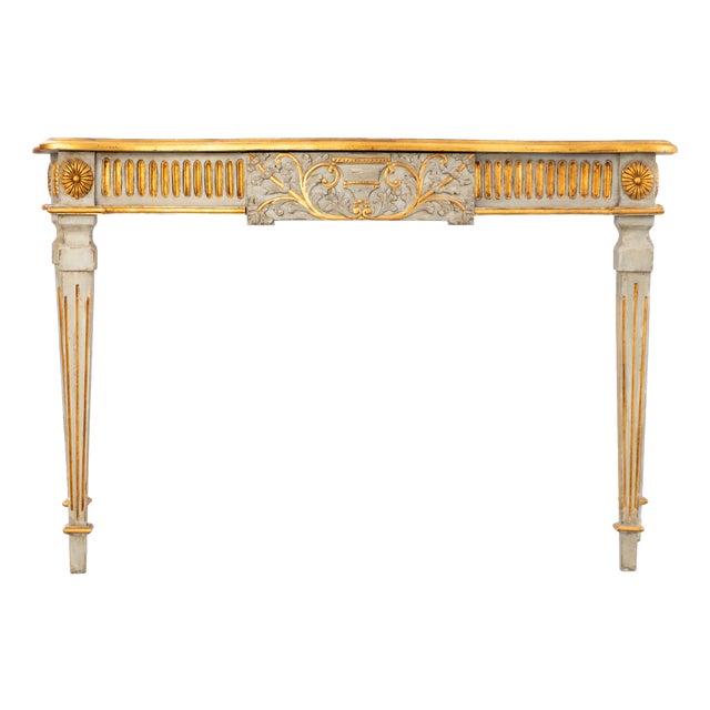 Vintage Decorated Console Table, 1940s For Sale