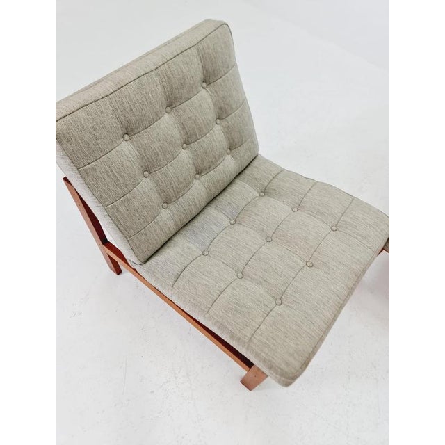 Mid-Century Danish Teak Lounge Chairs by Ole Gjerlov Knudsen and Torben Lind for France and Son, 1960s For Sale - Image 15 of 18