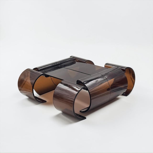 Vintage Modular Acrylic Glass Table, 1970s For Sale - Image 16 of 18