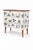 1950s Scandinavian Modern Teak Commode with Clover Wallpaper by Josef Frank For Sale - Image 5 of 10