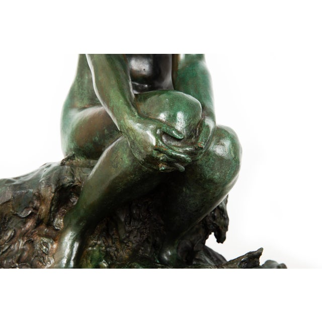 Metal American Bronze Sculpture Fountain “Undine” (1914) by Edward Berge For Sale - Image 7 of 18