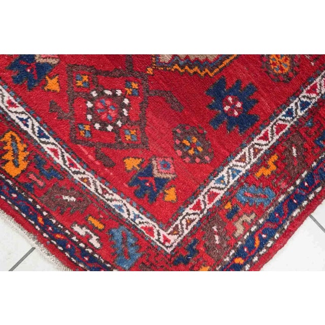 1970s Handmade Vintage Persian Hamadan Rug 3.2' X 6.2' For Sale - Image 11 of 13