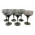 Set of 6 Mid Century Orrefors Rhapsody Smoke Champagne Coups For Sale