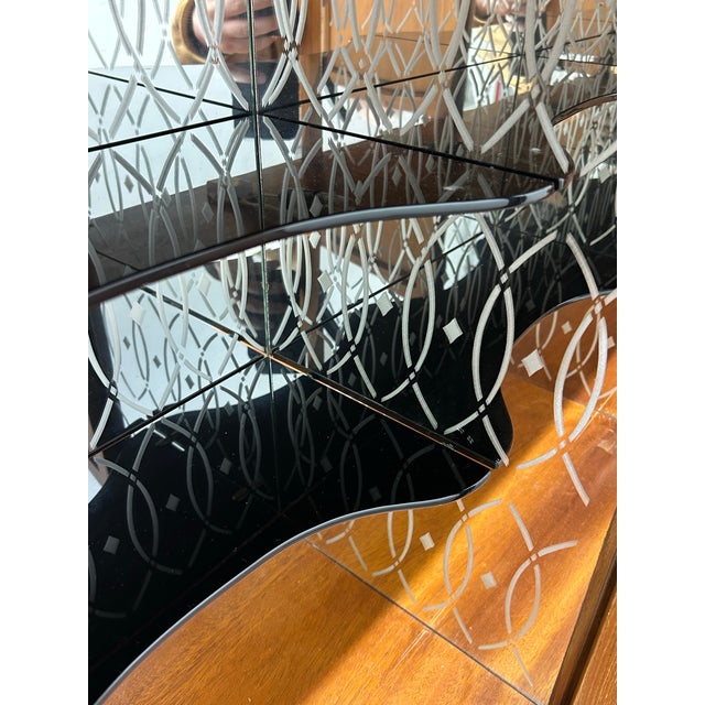 Mid Century Modern Teak Danish Sideboard Credenza With Hutch & Tambour Doors Ca1960s For Sale - Image 11 of 12