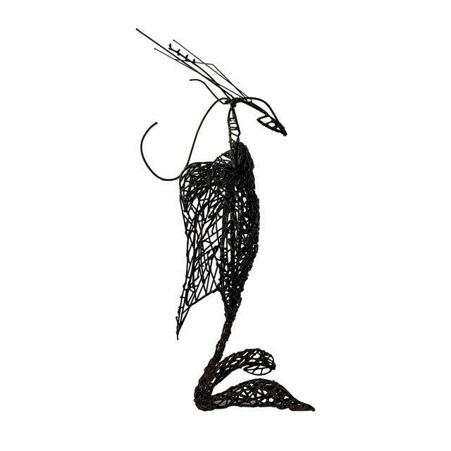 Mid Century Wire Sculpture For Sale - Image 4 of 6