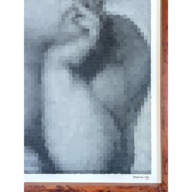 Francisco Vital "Raphael Botticelli. 'Cherubs Virgin Mary'" Contemporary Pixel Figure Painting, 2021 For Sale In Houston - Image 6 of 10
