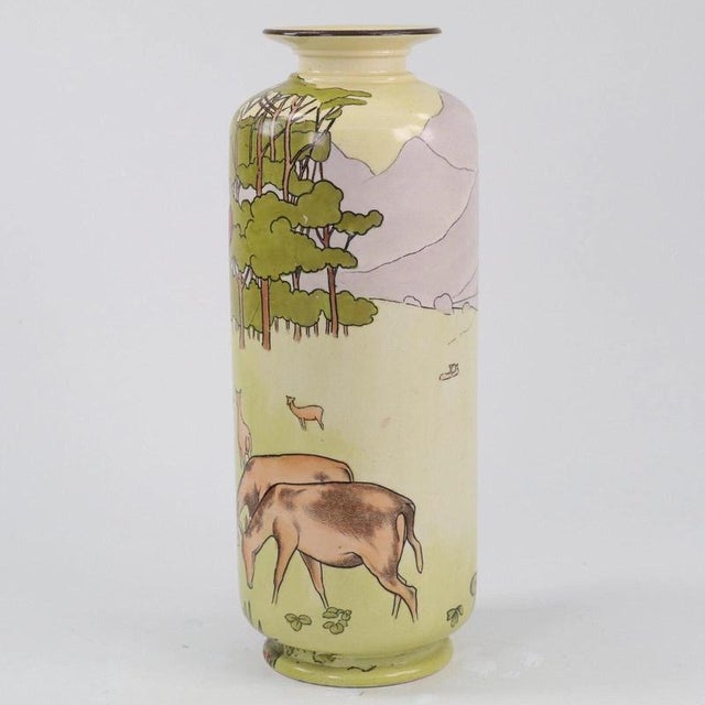 Antique Arts and Crafts Ceramic Psyche Vase from Frank Beardmore & Co., 1905 For Sale - Image 6 of 10