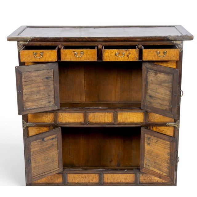 1930s Korean Elmwood Bandaji-Style Cabinet 1935 Brass Hardware – Feinstein Estate Provenance For Sale - Image 5 of 6