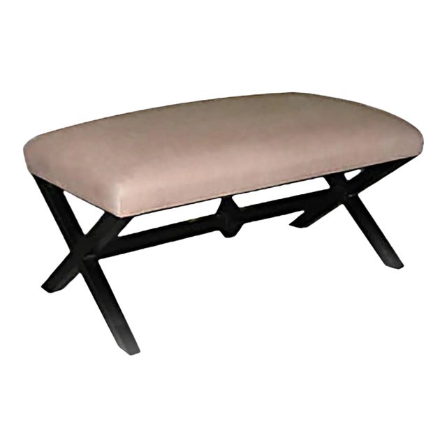 Bespoke Ebonized Long Bench For Sale