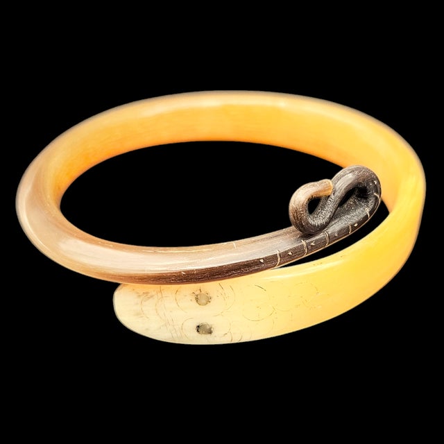 Art Nouveau Bakelite Bangle in Snake Shape, 1910s For Sale - Image 3 of 6