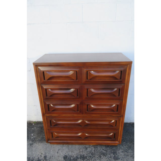 Mid Century Modern Tall Chest of Drawers 6291 For Sale - Image 10 of 16