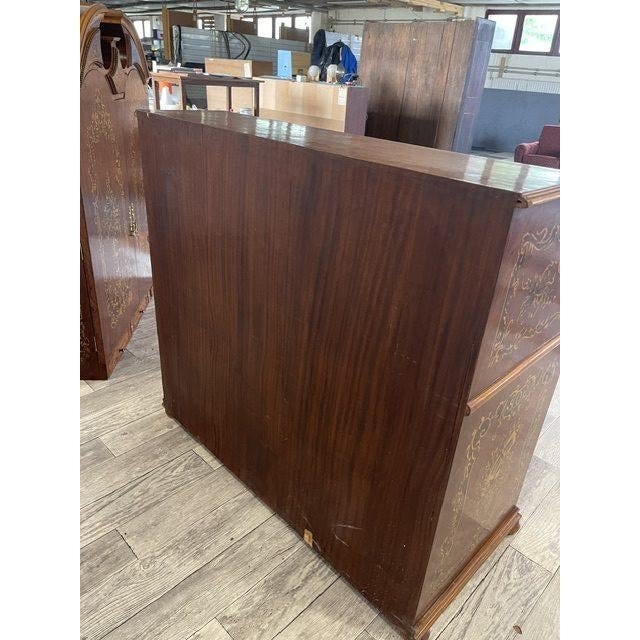 Egyptian Secretaire in Wood and Brass For Sale - Image 15 of 18