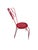 Mid-Century Modern Garden Table and Chairs in Red Lacquered Iron by Gio Ponti, 1950s, Set of 3 For Sale - Image 3 of 4