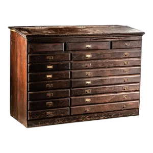 Early 20th Century Flip Top Map Cabinet