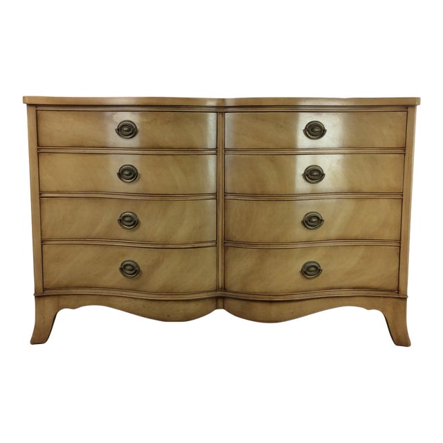 Mid Century Eight Drawer Lowboy Dresser by Drexel For Sale