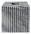 Erin Gates x Kassatex Beacon Hill Fluted Marble Tissue Holder, Grey For Sale