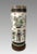 Ceramic The Chinese Warriors Umbrella Stand, 1950s, Beige Crackle Ware With Gold / Gilt Work, Signed Chenghua For Sale - Image 7 of 13