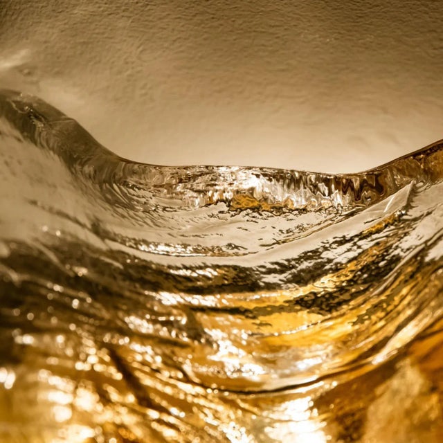 Brown and Clear Flush Mount Wall Lights attributed to J. T. Kalmar for Kalmar, 1965 For Sale - Image 6 of 12