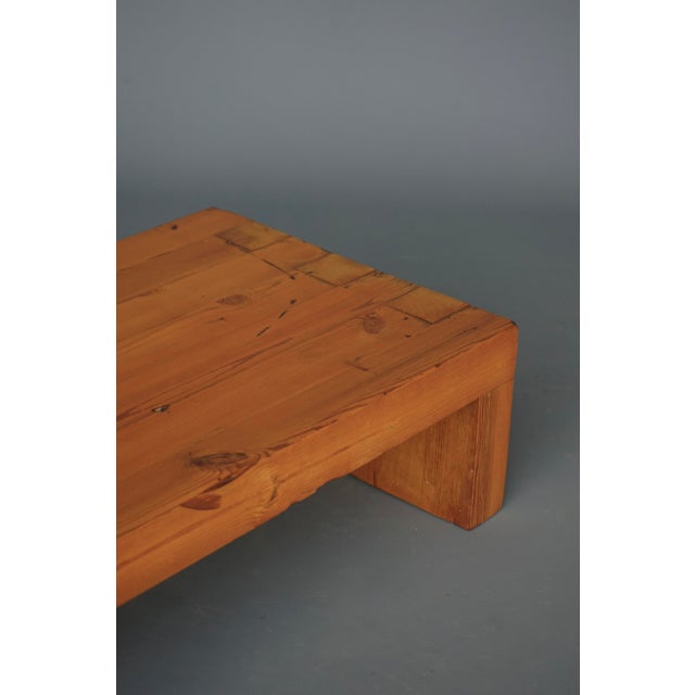 Wood Low Pine Coffee Table in the style of Charlotte Perriand, France, 1960s For Sale - Image 7 of 10