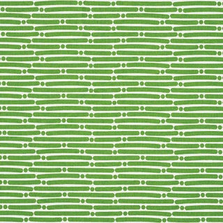 Sample - Schumacher X Studio Bon Dot Dash Fabric in Green For Sale