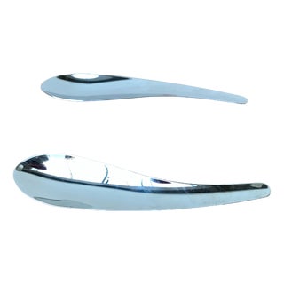 Postmodern Cutlery Salad Spoons from Conran, 1990s, Set of 2 For Sale